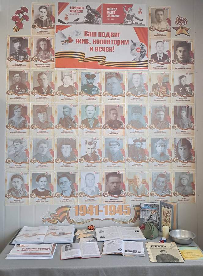 Память жива: мероприятия ко Дню Победы в библиотеке с. Реполово