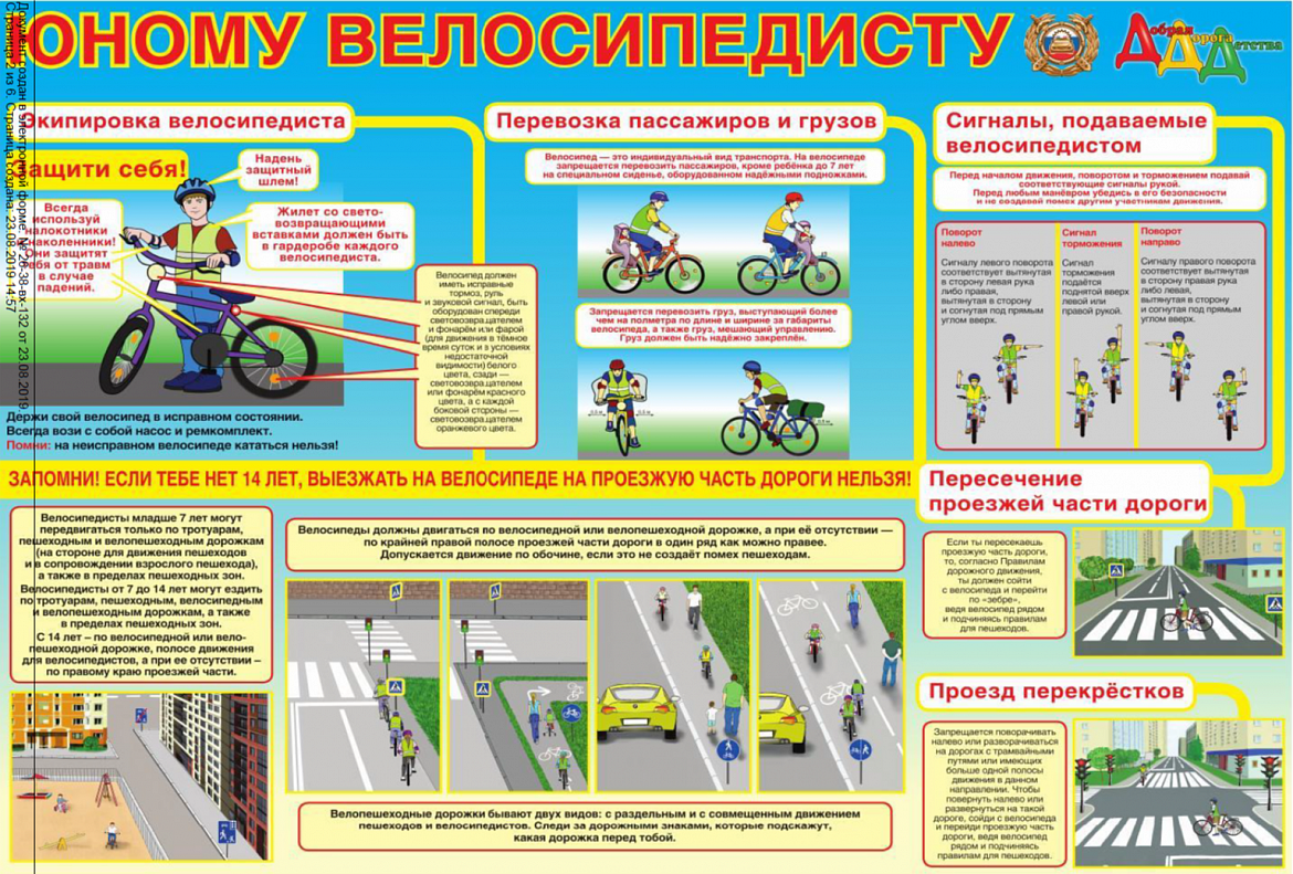 Юному Велосипедисту