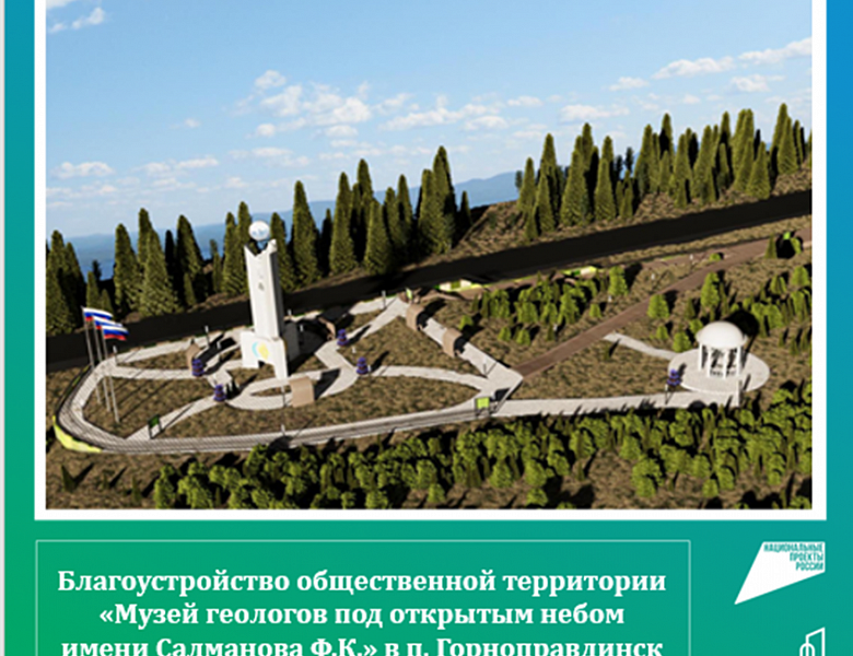 Благоустройство общественной территории "Музей геологов под открытым небом имени Салманова Ф.К."