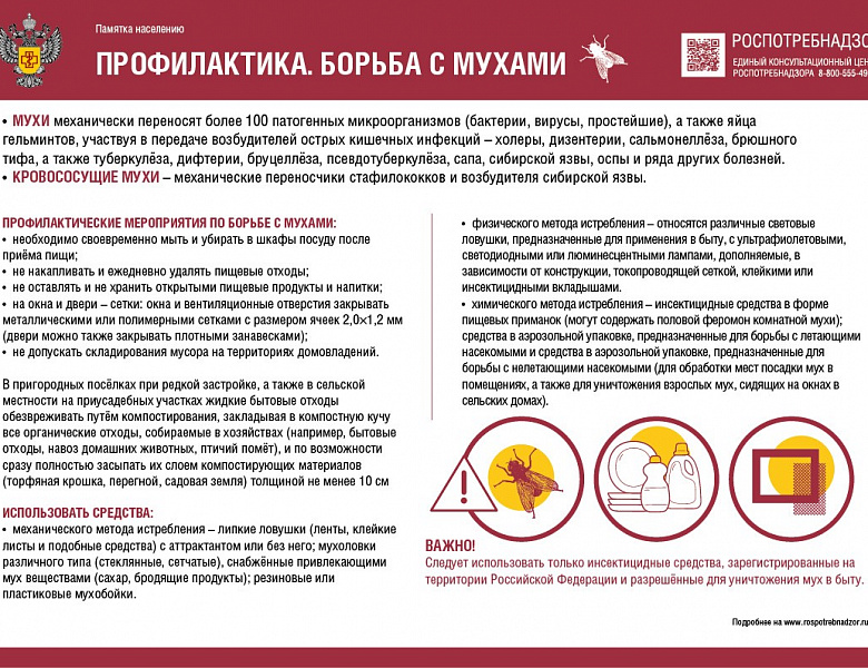 Памятка по профилактике борьбе с насекомыми и грызунами